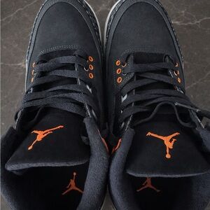 Jordan Men's Sneakers in Black and Orange